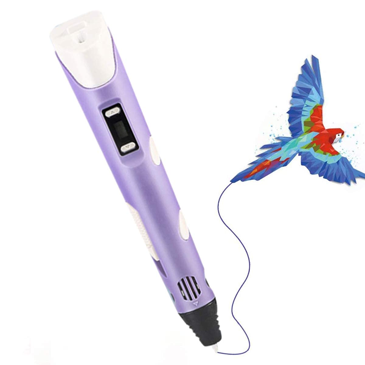 Verilux 3D Printing Pen,3D Pen with 3 Colors PLA Filament Refills,Compatible PLA & ABS,Creative Toy,Great Arts Crafts Gift for Kids & Adults (Purple) Verilux 3D Printing Pen,3D Pen with 3 Colors PLA Filament Refills,Compatible PLA & ABS,Creative Toy,Great Arts Crafts Gift for Kids & Adults (Purple)